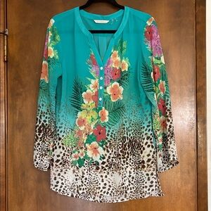 Soft Surroundings Spring/Summer Blouse NWOT Beautiful Sz Medium
